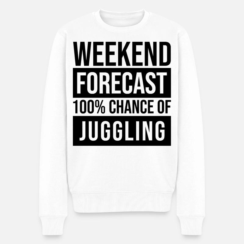 Jongleur - Männer Premium Bio Pullover - Weiß