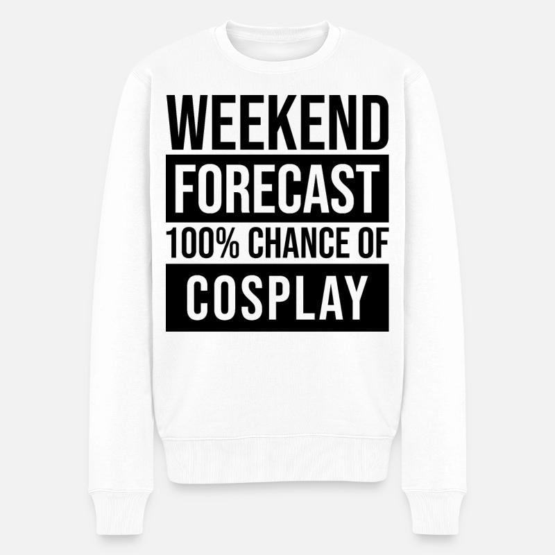 Cosplay - Männer Premium Bio Pullover - Weiß