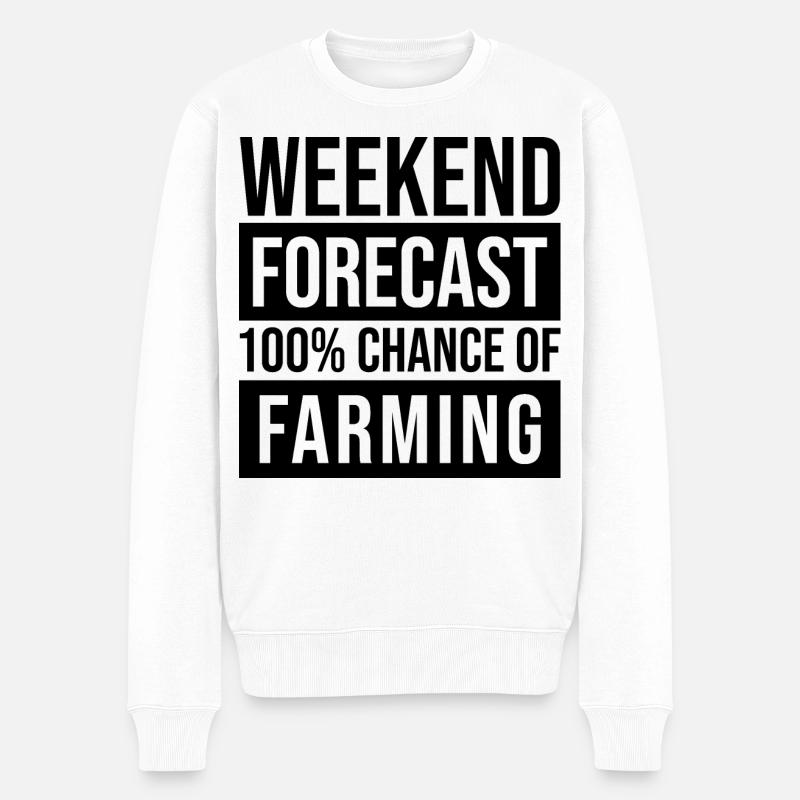 ferme - Pull Premium bio Homme - blanc