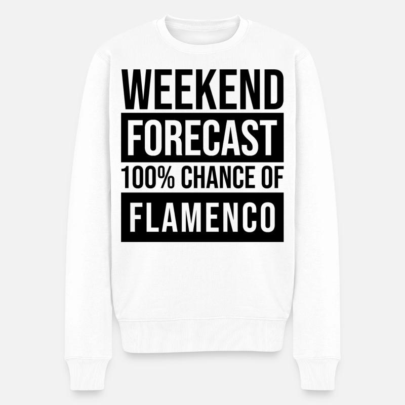 Flamenco - Männer Premium Bio Pullover - Weiß