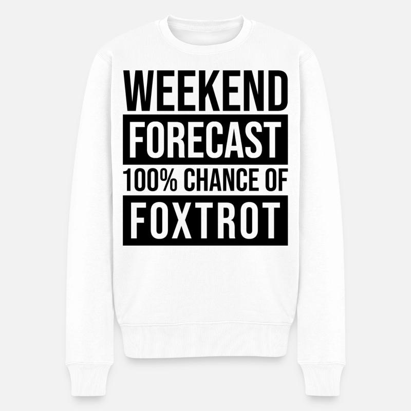 Foxtrott - Männer Premium Bio Pullover - Weiß