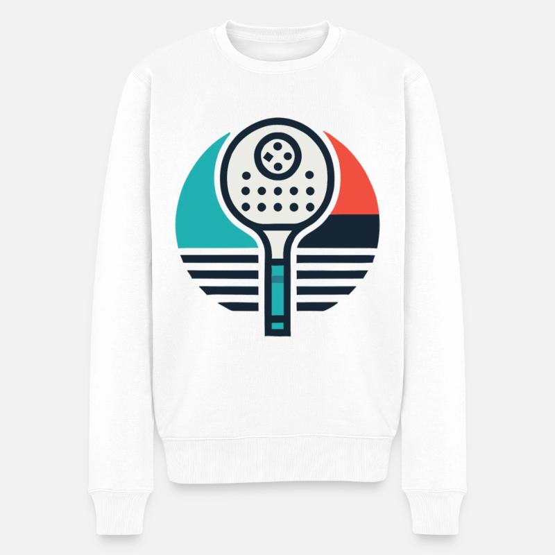 Emblème de pickleball - Pull Premium bio Homme - blanc