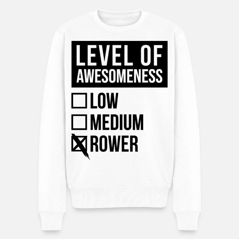 aviron - Pull Premium bio Homme - blanc