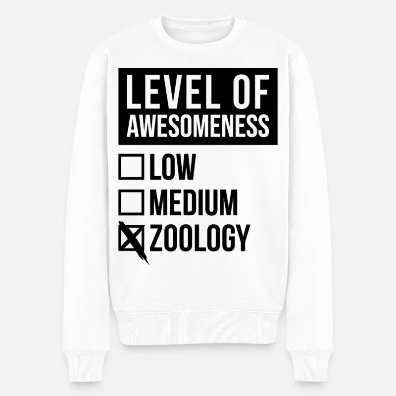 Zoologie - Männer Premium Bio Pullover - Weiß