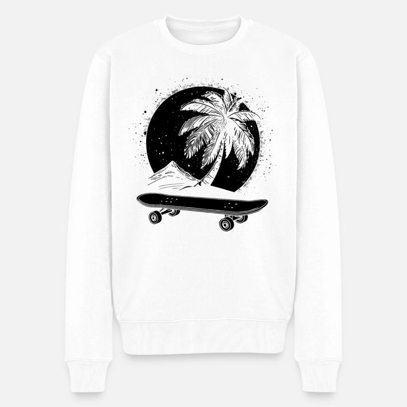Skateboarding - Pull Premium bio Homme - blanc