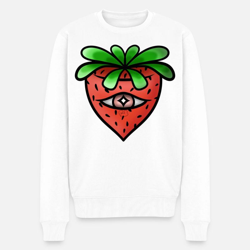 Fraise Maudite ! - Pull Premium bio Homme - blanc