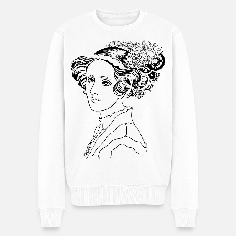 L’élégance d’Ada - Pull Premium bio Homme - blanc