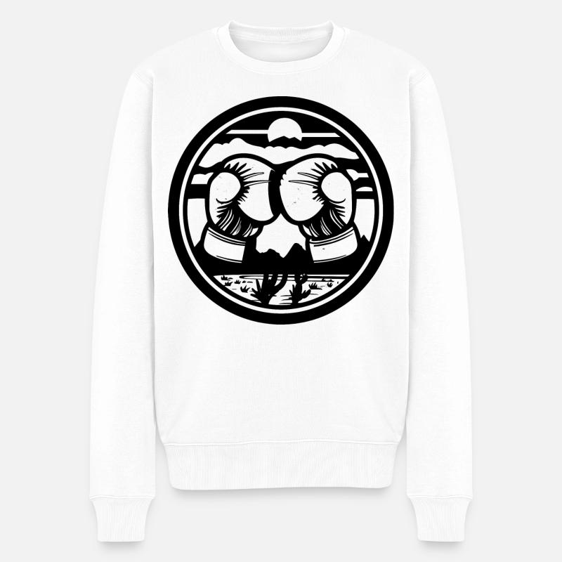 Dessin de boîtes - Pull Premium bio Homme - blanc