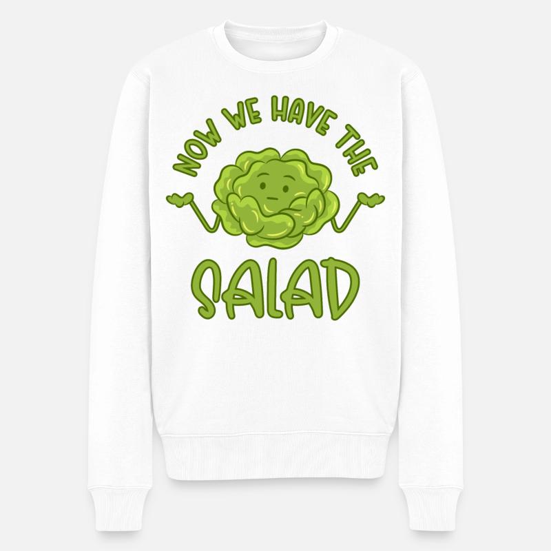 Maintenant, nous avons la salade - Pull Premium bio Homme - blanc