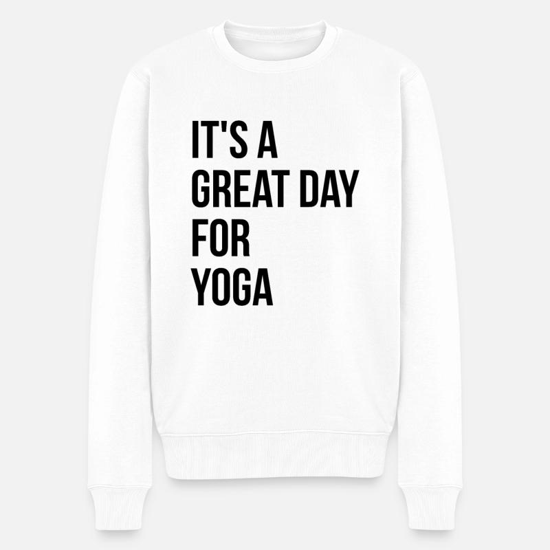 Joga - Männer Premium Bio Pullover - Weiß