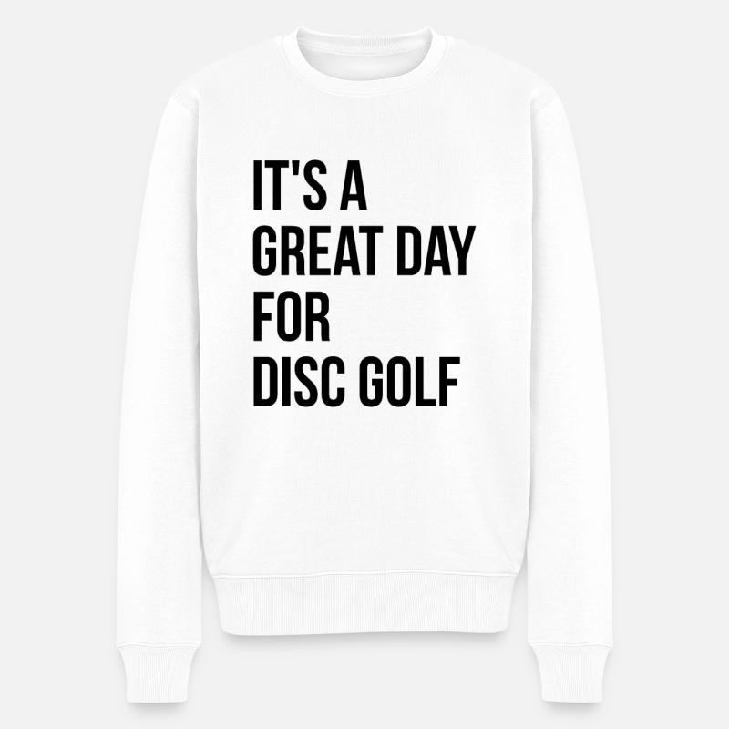 Disc golf - Pull Premium bio Homme - blanc