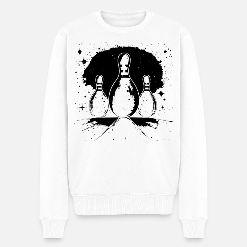 Bowling - Pull Premium bio Homme - blanc