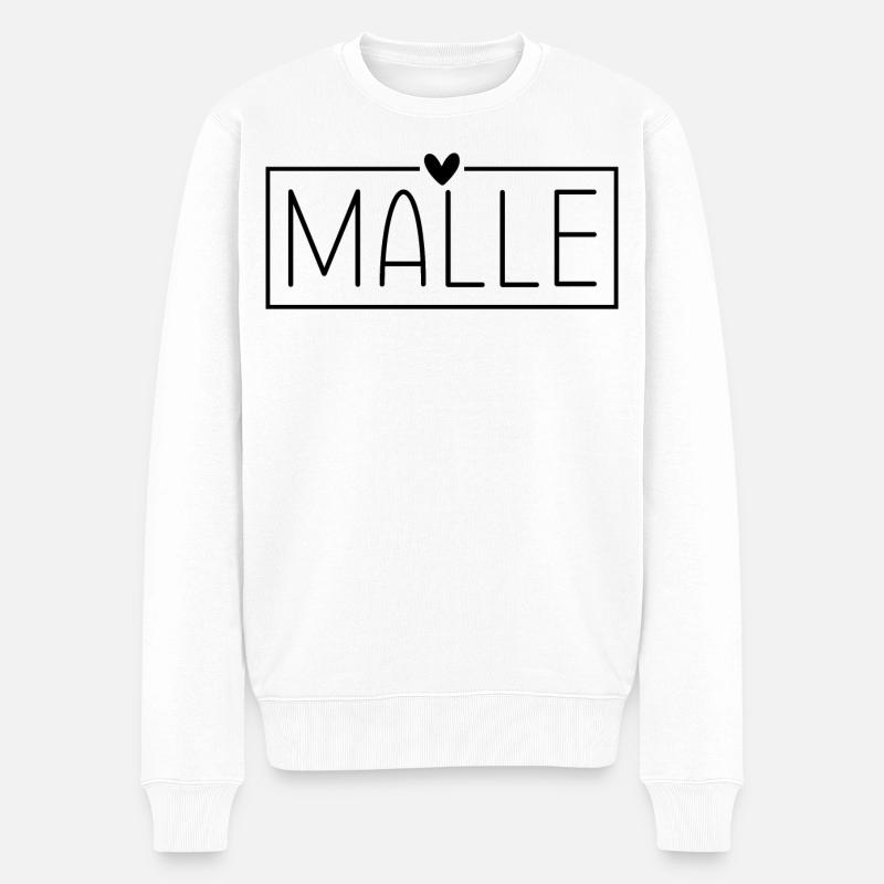 Mallorca Malle - Männer Premium Bio Pullover - Weiß