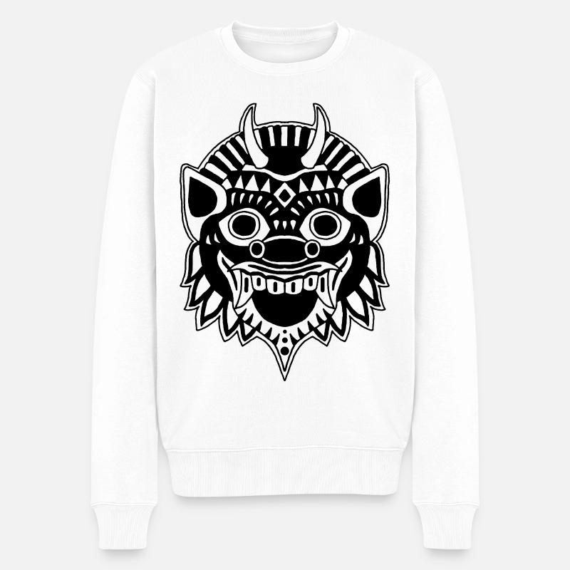 Dragon ou démon ? - Pull Premium bio Homme - blanc