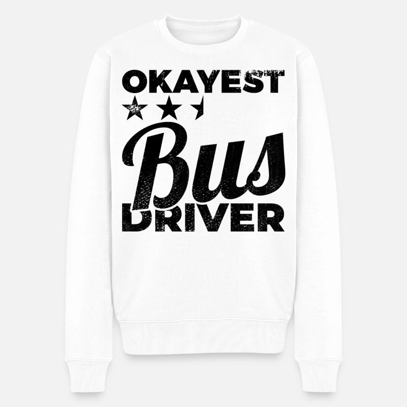 Chauffeur de bus médiocre - Pull Premium bio Homme - blanc