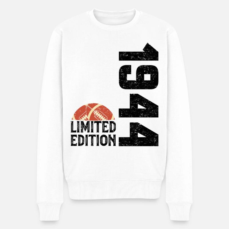 80e Anniversaire 1944 Édition Limitée Rugby - Pull Premium bio Homme - blanc
