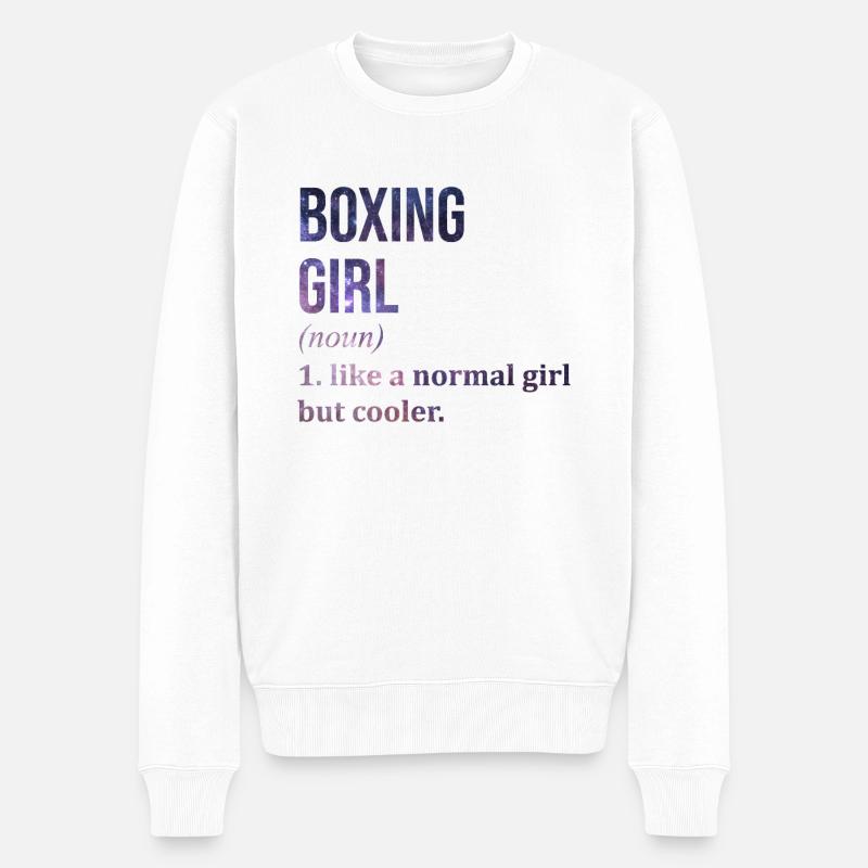 Boxen - Männer Premium Bio Pullover - Weiß
