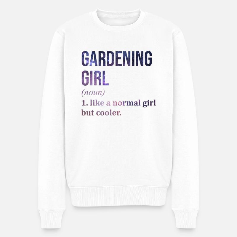 Gärtner - Männer Premium Bio Pullover - Weiß