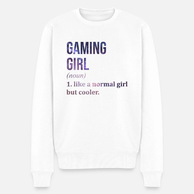 Spiel - Männer Premium Bio Pullover - Weiß