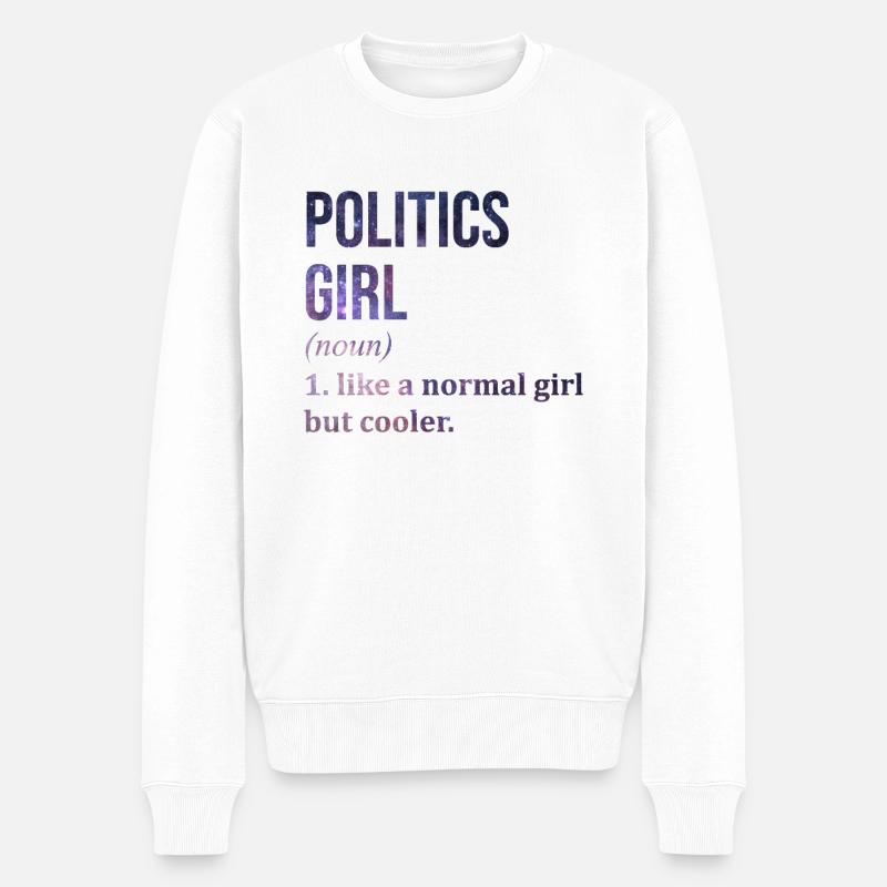 Politik - Männer Premium Bio Pullover - Weiß