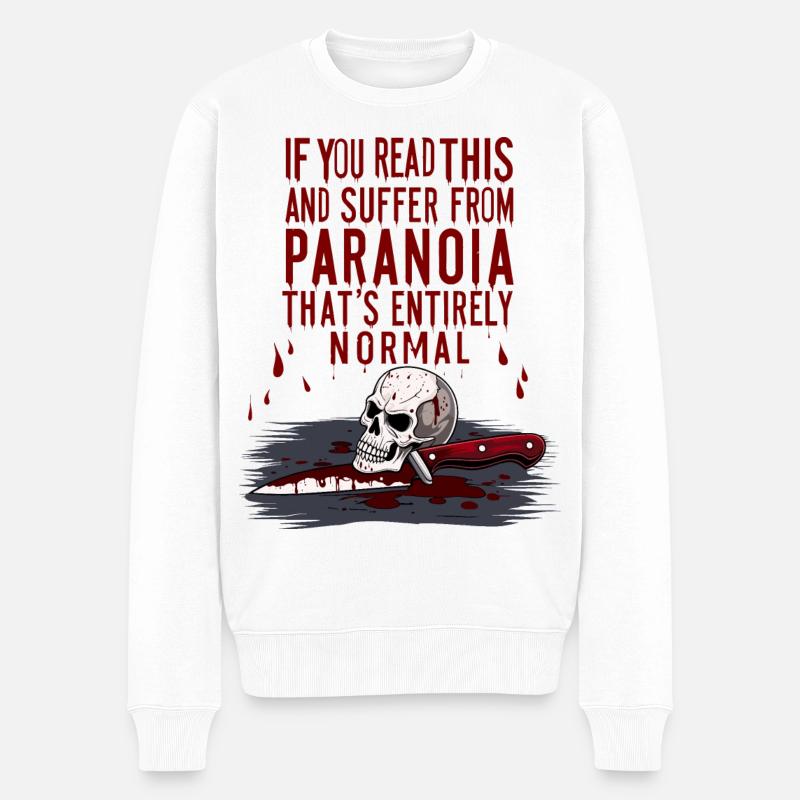 Paranoïa normale - Pull Premium bio Homme - blanc