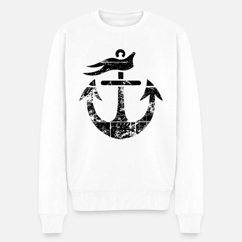 Ancre de dessin - Pull Premium bio Homme - blanc