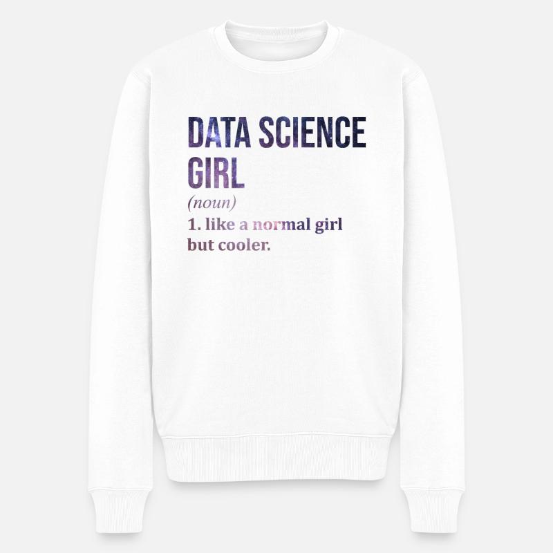 Science des données - Pull Premium bio Homme - blanc