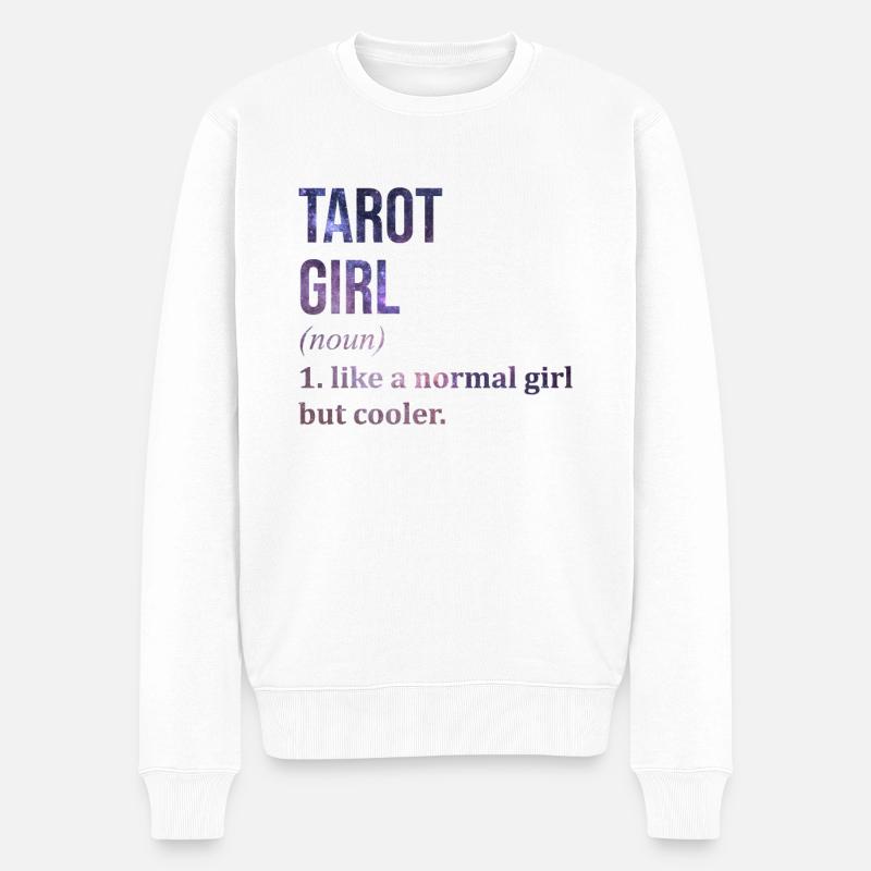 Tarock - Männer Premium Bio Pullover - Weiß