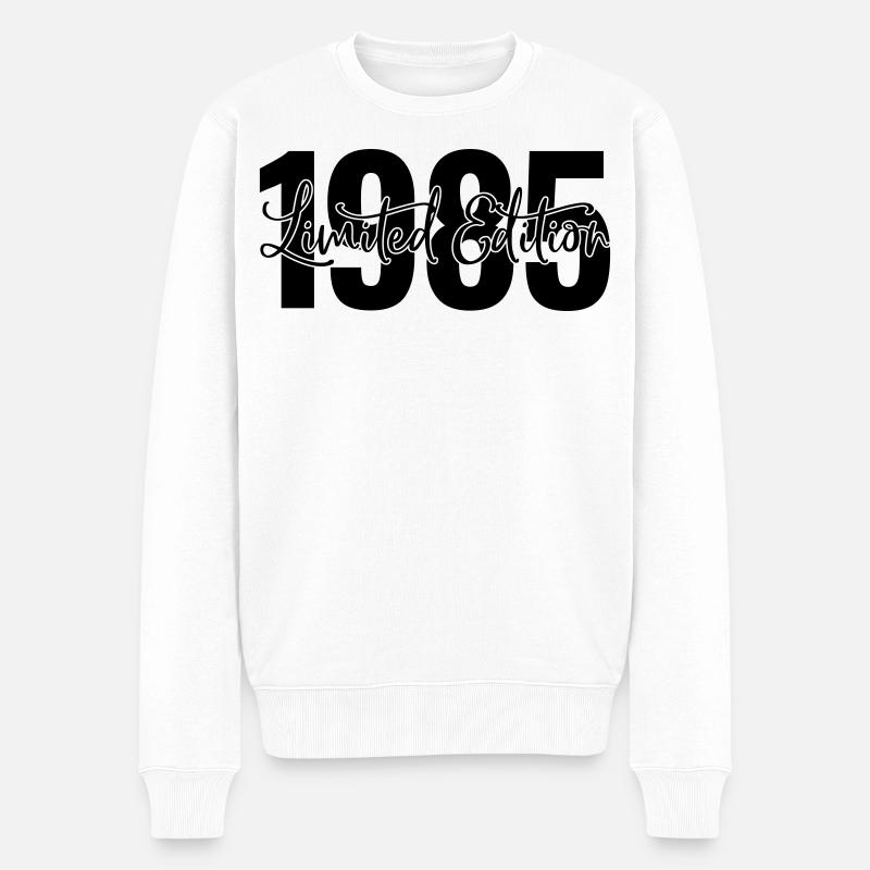Limited edition 1985 - Männer Premium Bio Pullover - Weiß