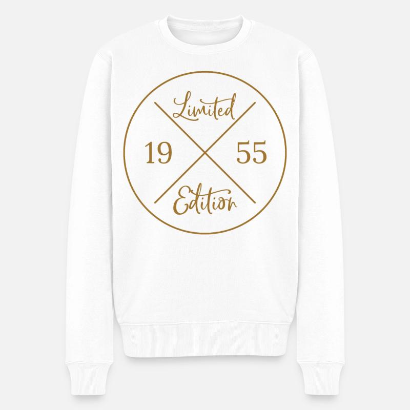Limited Edition 1955 - Männer Premium Bio Pullover - Weiß