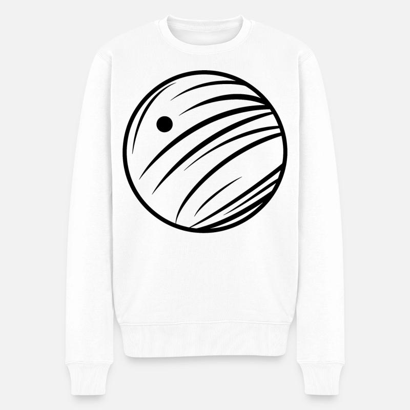 Bowling - Männer Premium Bio Pullover - Weiß