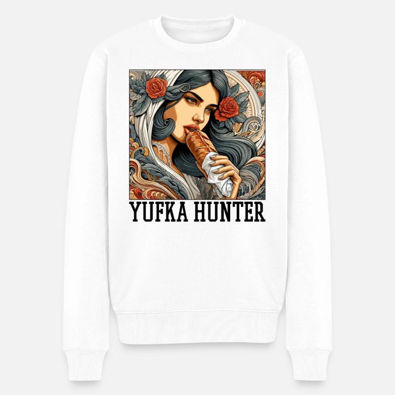 Cadeau Yufka Hunter Kebab - Pull Premium bio Homme - blanc