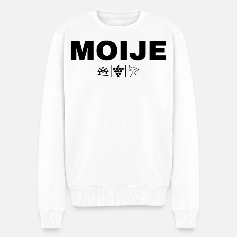 MOIJE - Pull Premium bio Homme - blanc
