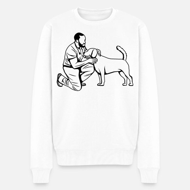Veterinärtechniker - Männer Premium Bio Pullover - Weiß