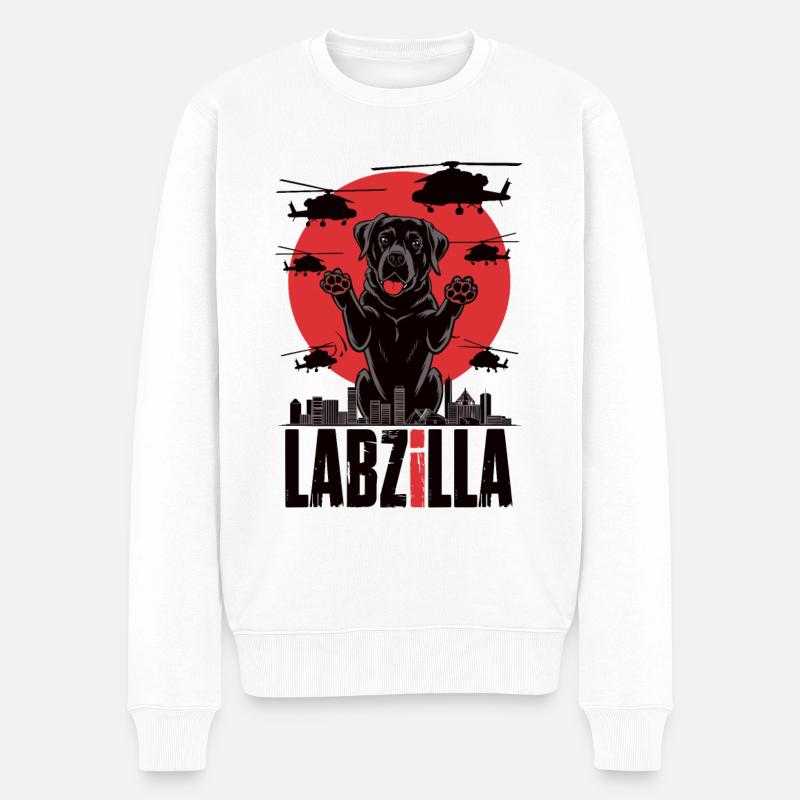 Labzilla - Pull Premium bio Homme - blanc