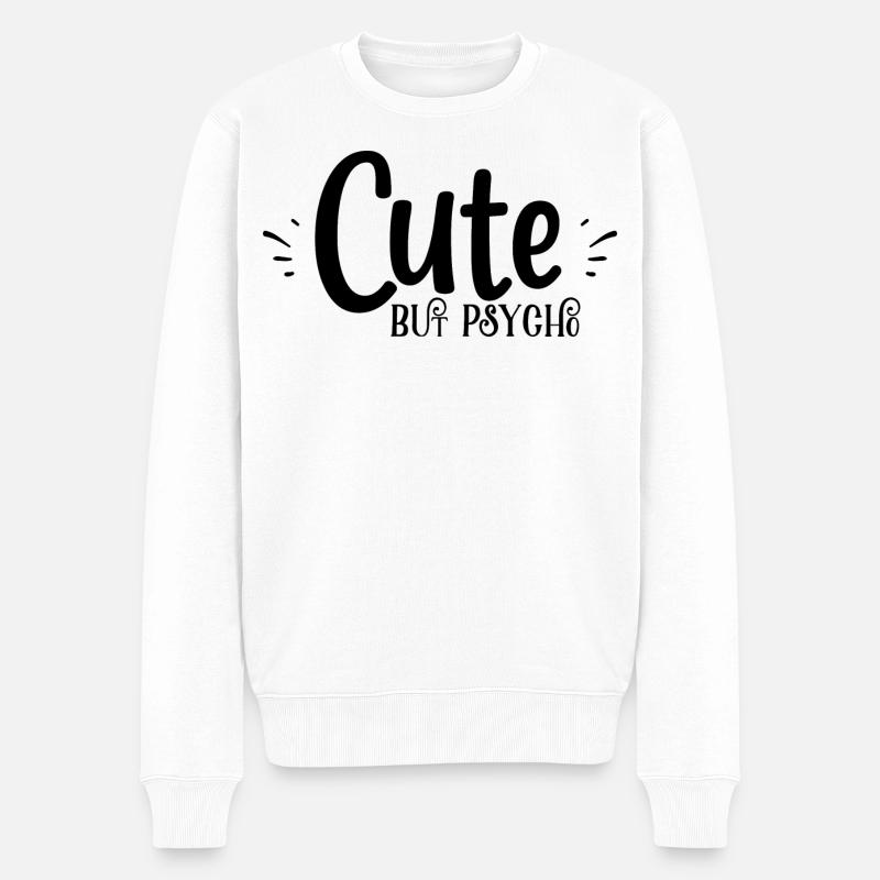 mignon mais psyché - Pull Premium bio Homme - blanc