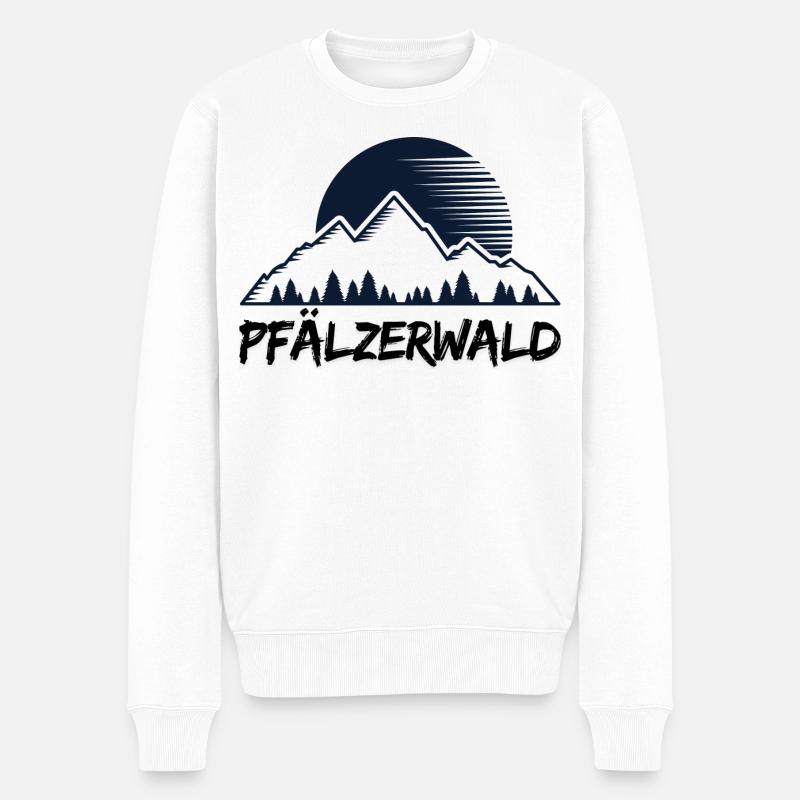 Bâton de randonnée - Pull Premium bio Homme - blanc