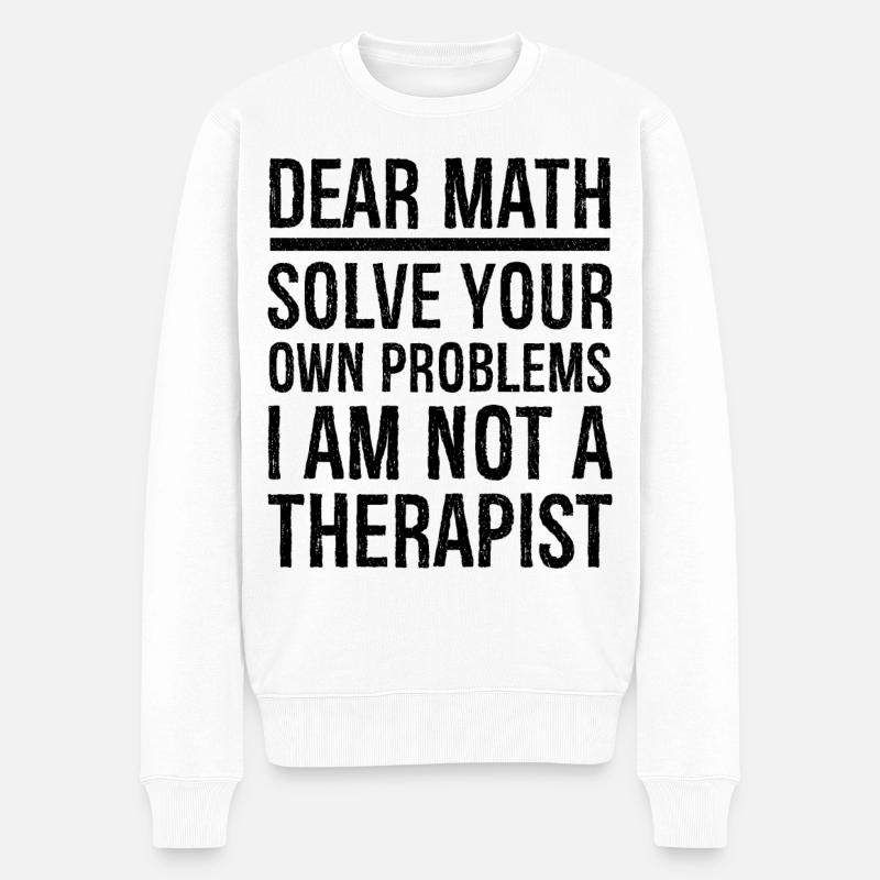 cher math drôle - Pull Premium bio Homme - blanc
