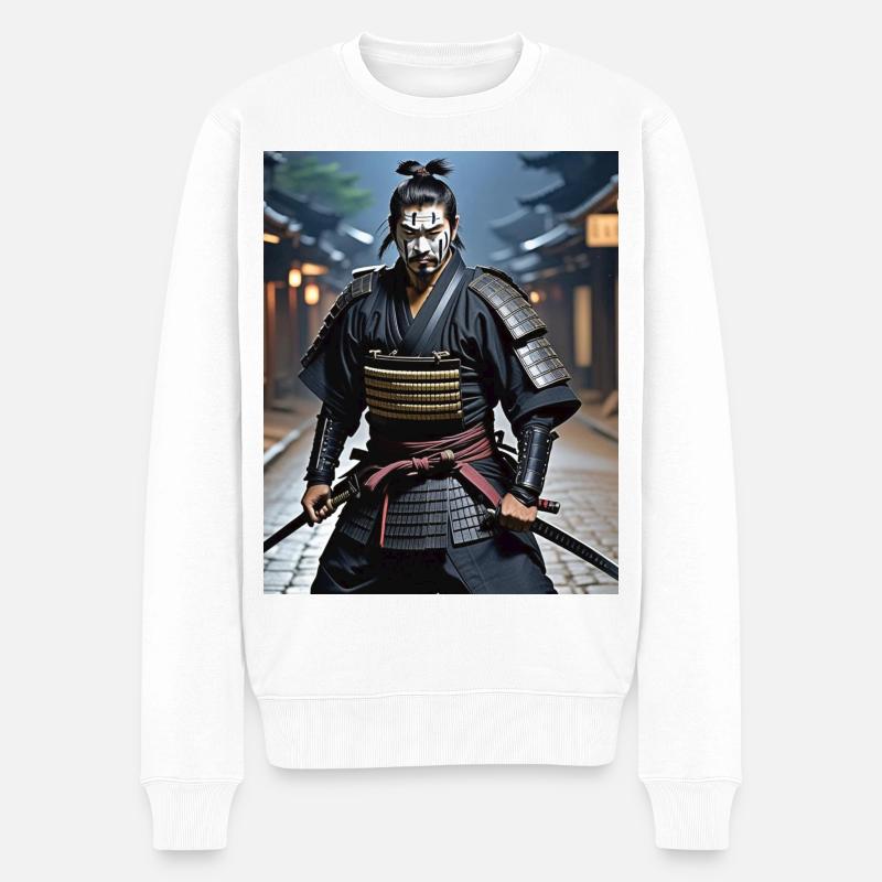 Guerrier samouraï. - Pull Premium bio Homme - blanc