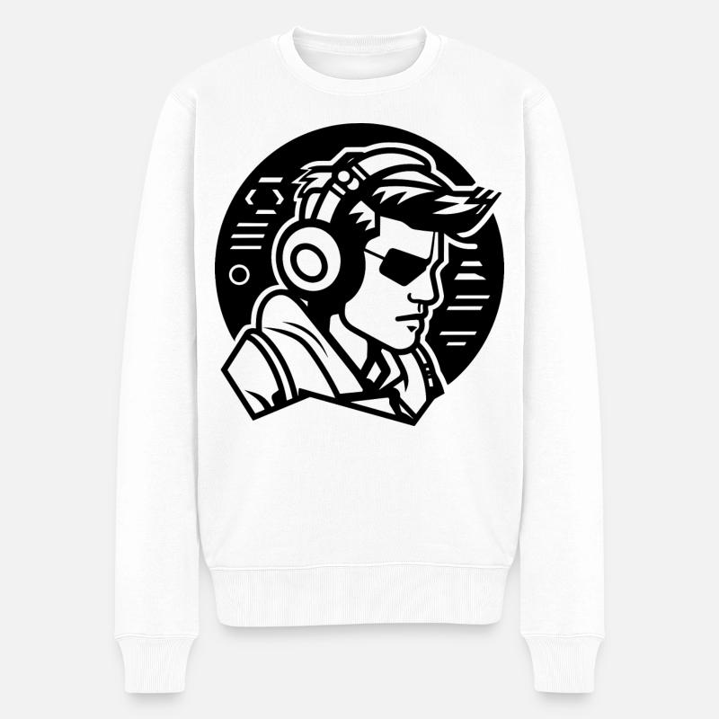 Gaming Liebhaber - Männer Premium Bio Pullover - Weiß