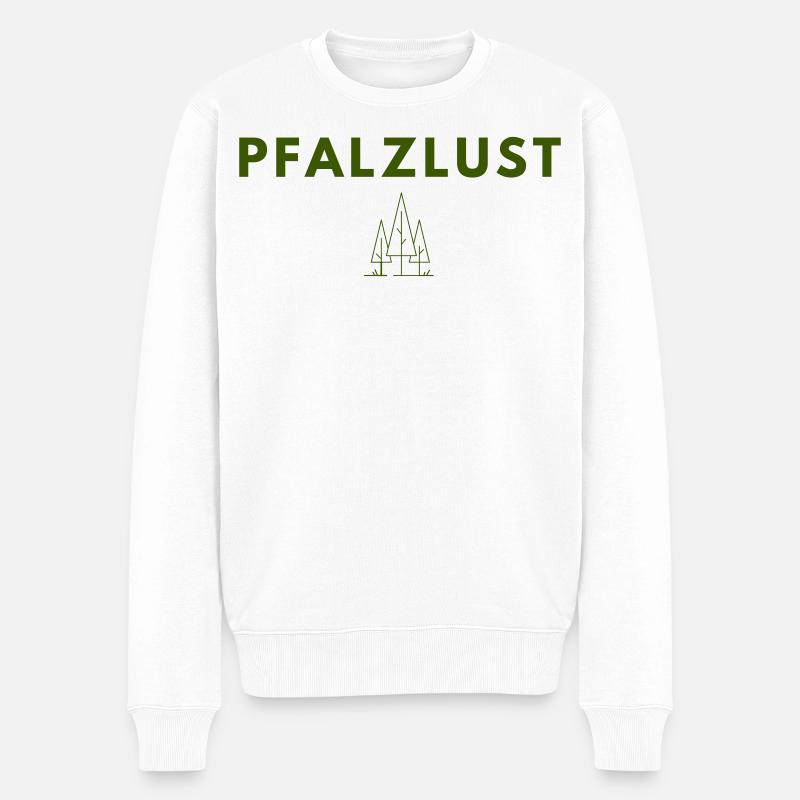 Trees at night 20250108 232918 0000 - Männer Premium Bio Pullover - Weiß