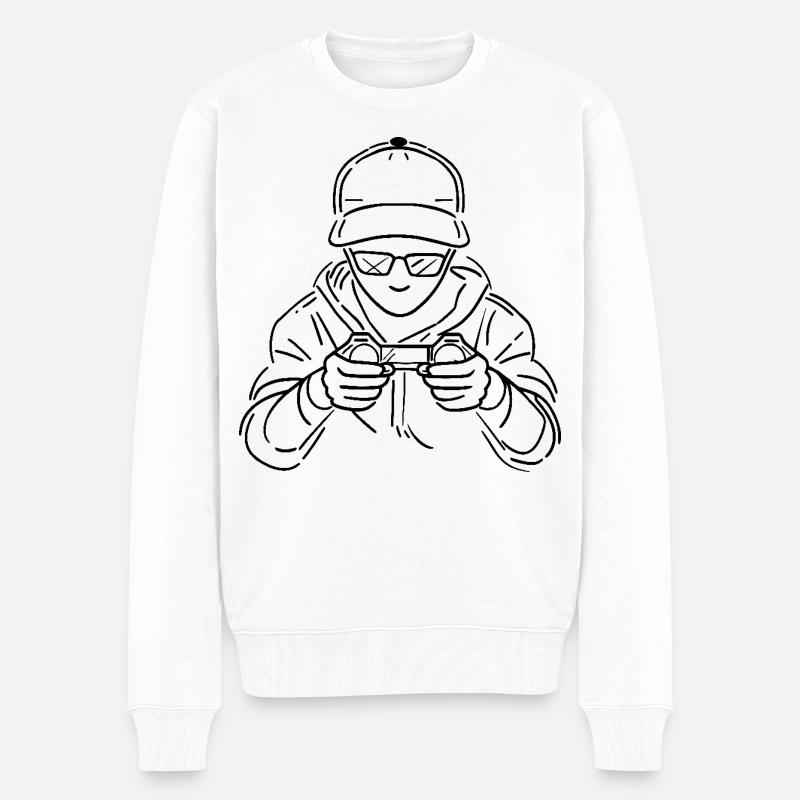 Amateurs de jeux - Pull Premium bio Homme - blanc