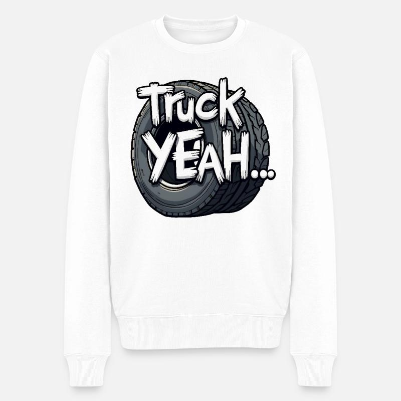 Camion ! - Pull Premium bio Homme - blanc