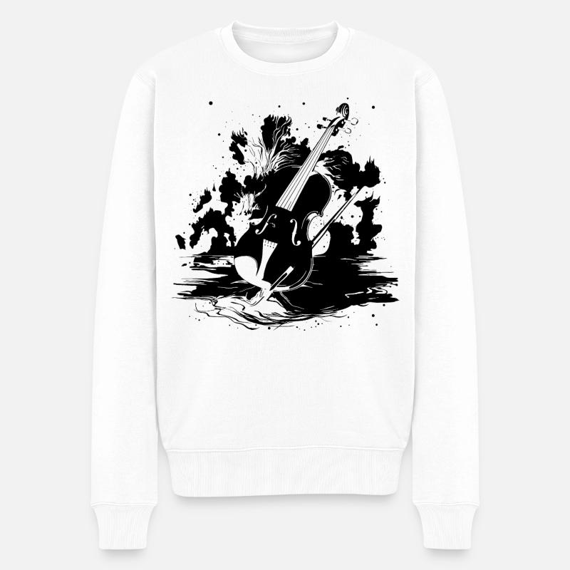 Violon - Pull Premium bio Homme - blanc
