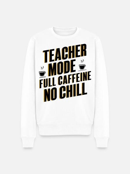 Mode enseignant Full Caffeine - Pull Premium bio Homme - blanc