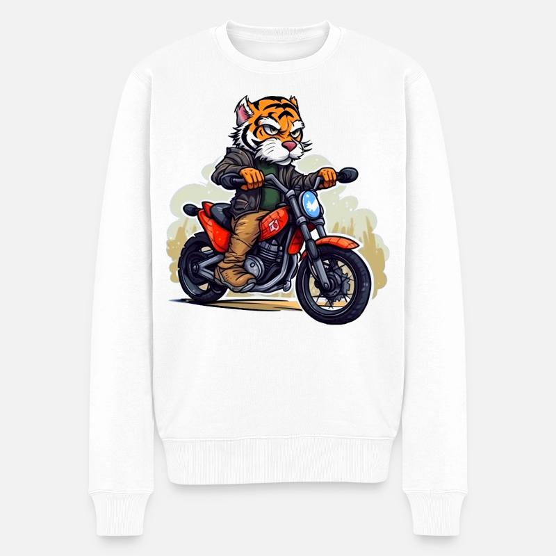 Tiger Motards - Pull Premium bio Homme - blanc