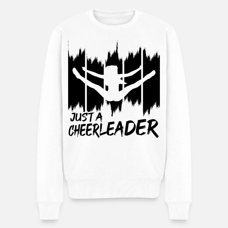 Cheerleader - Männer Premium Bio Pullover - Weiß