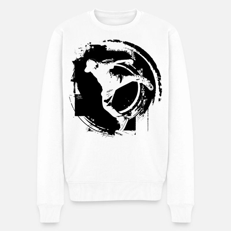 Breakdance - Pull Premium bio Homme - blanc