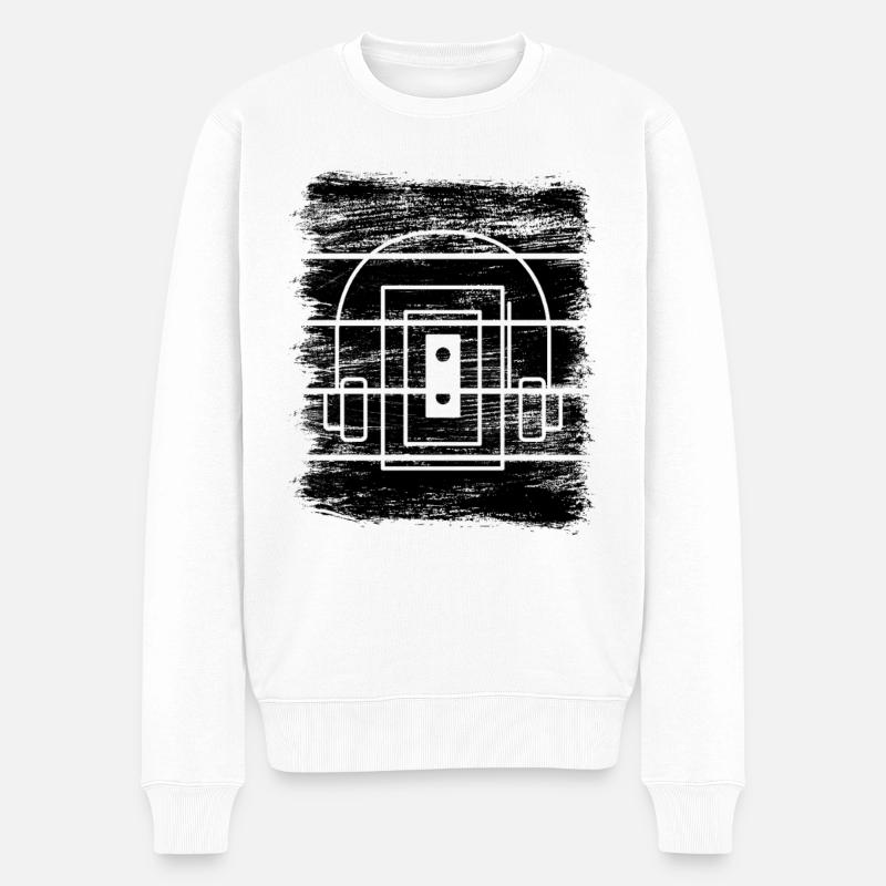 Lecteur de cassettes - Pull Premium bio Homme - blanc