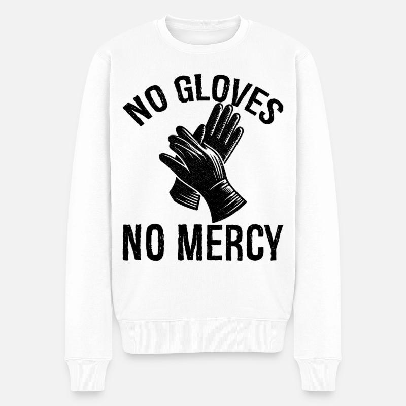 Pas de gants, pas de pitié - Pull Premium bio Homme - blanc